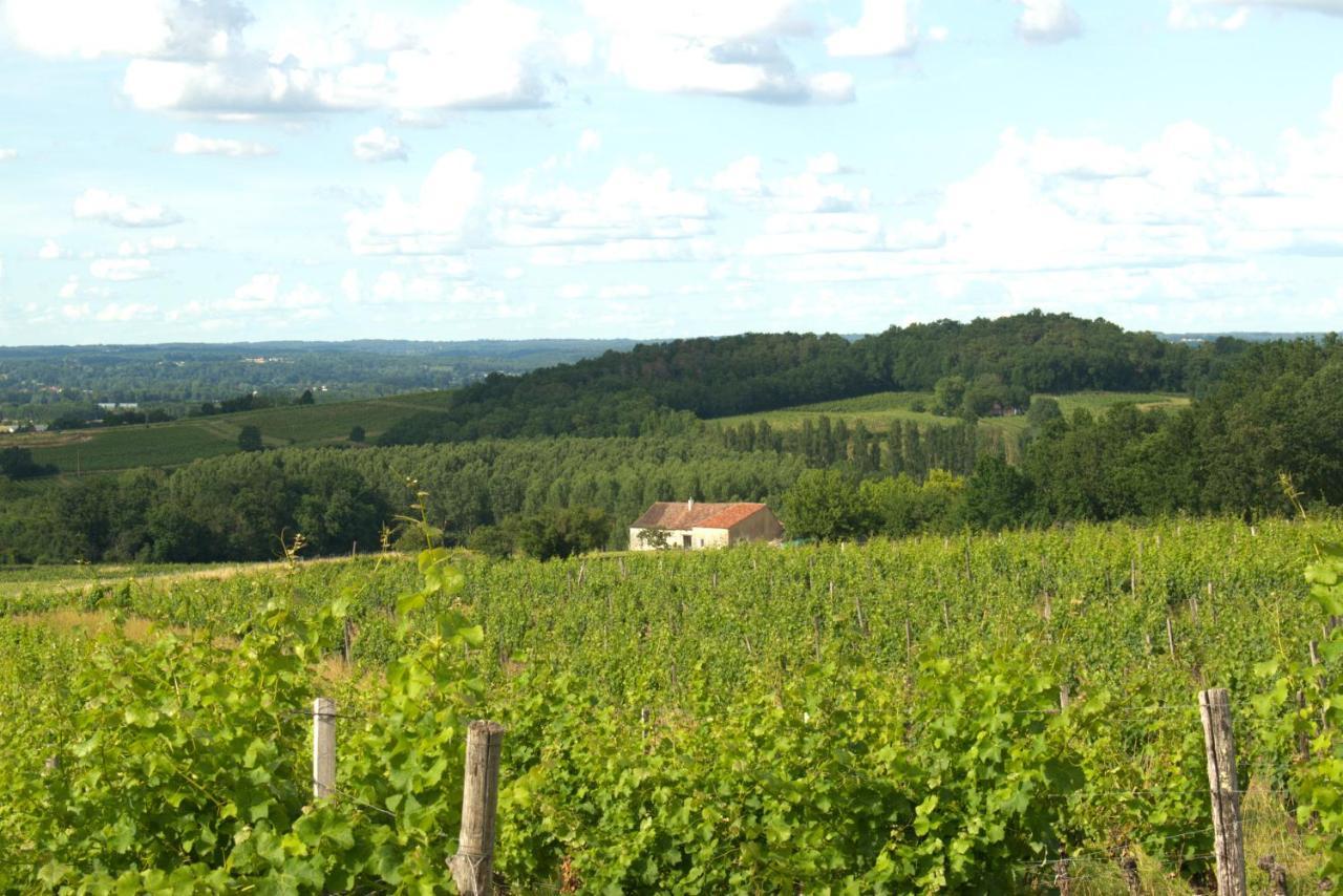 Perigourdine Avec Spa Et Vue Pomport Екстериор снимка